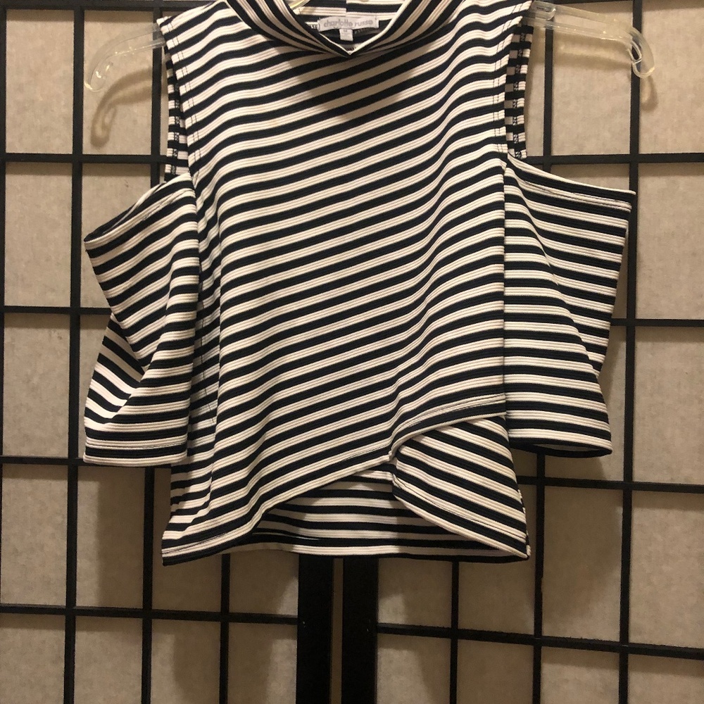 NWT Charlotte Russe Striped Top Size M